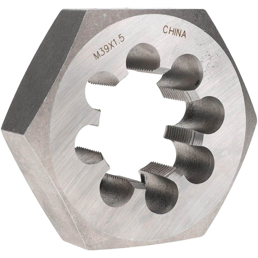 Value Collection 364-0390 Hex Rethreading Die M39x1.5, 1" Thick, Right Hand, Carbon Steel