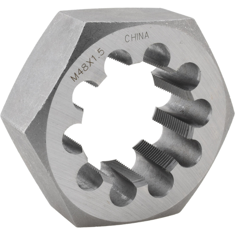 Value Collection 364-0482 Hex Rethreading Die M48x1.5, Right Hand, Carbon Steel
