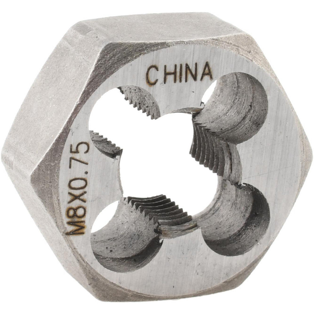 Value Collection 364-0081 Hex Rethreading Die M8x0.75, Right Hand, Carbon Steel