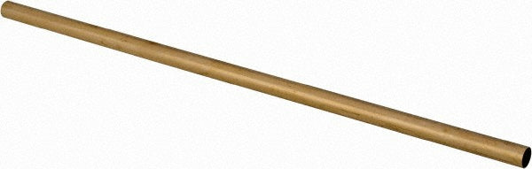 Select 8135 3/8" Outside Dia x 12" Long, Yellow Brass Round Tube