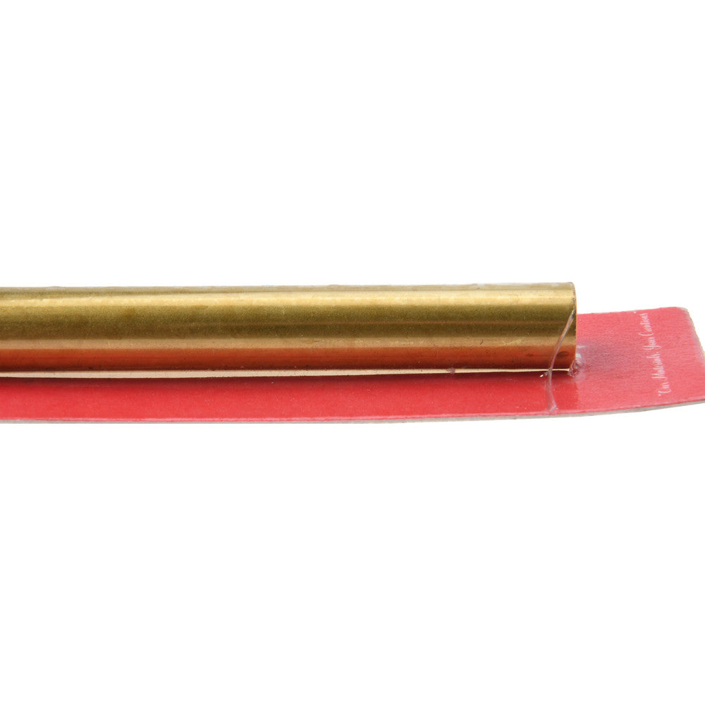 Select 8137 7/16" Outside Dia x 12" Long, Yellow Brass Round Tube