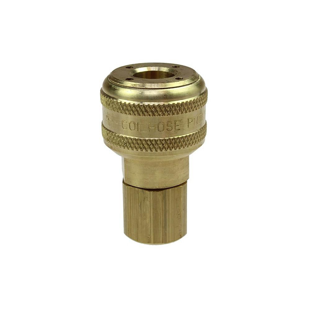 Coilhose Pneumatics 150A Pneumatic Hose Coupling 1/4" Thread, 1/4" Body Dia, Industrial Interchange