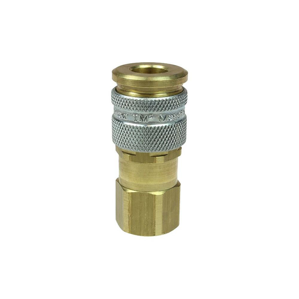 Coilhose Pneumatics 110 Pneumatic Hose Coupling 1/4" Thread, 1/4" Body Dia, High Flow Interchange