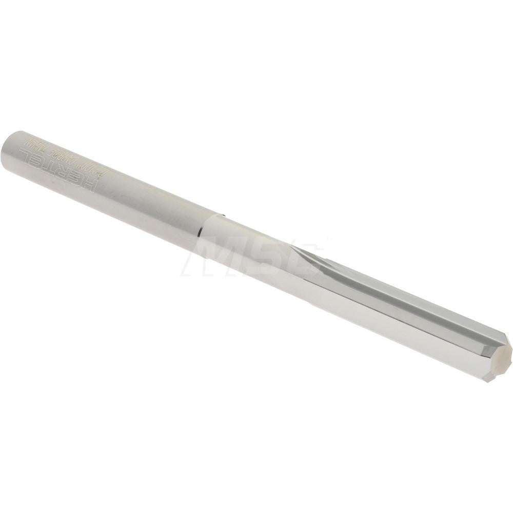 Hertel 79889796 Chucking Reamer 0.2100" Dia, 3" OAL, 1" Flute Length, Straight Flute, Straight-Cylindrical Shank, Solid Carbide