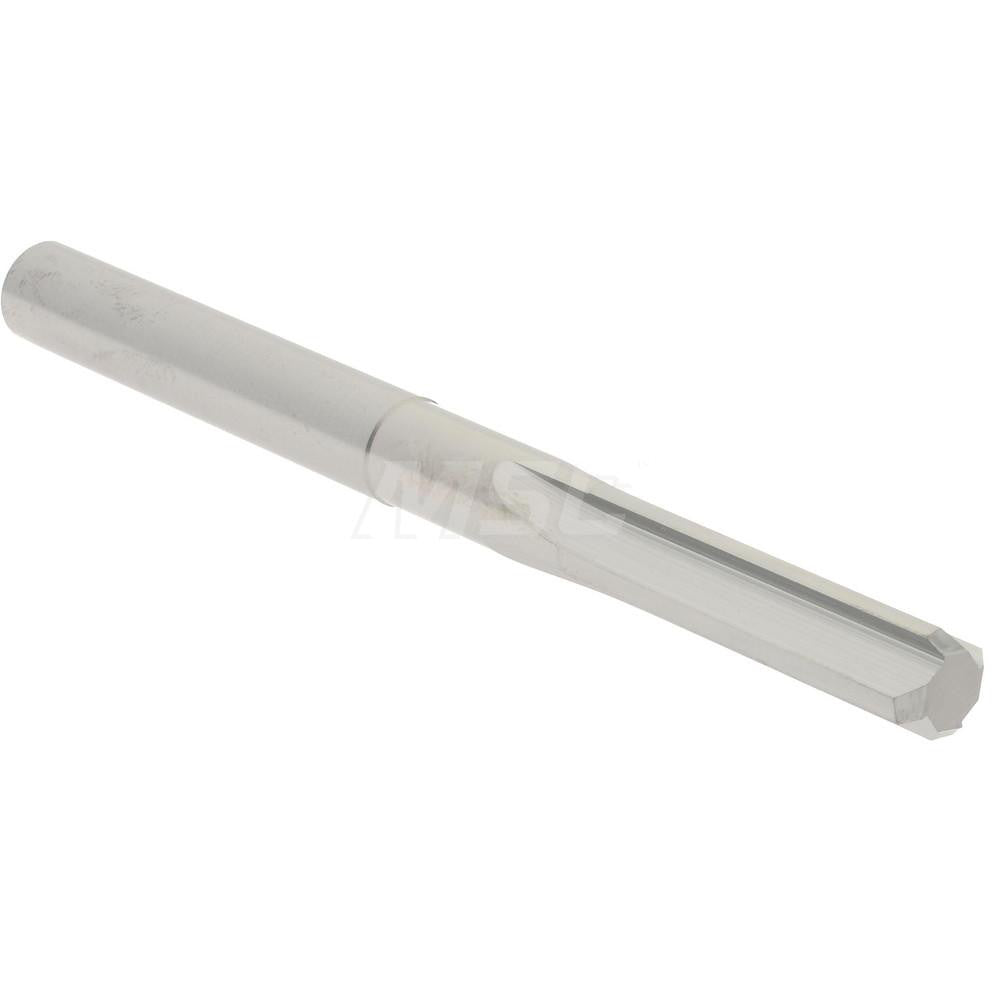 Hertel 79889911 Chucking Reamer 0.2540" Dia, 3" OAL, 1" Flute Length, Straight Flute, Straight-Cylindrical Shank, Solid Carbide