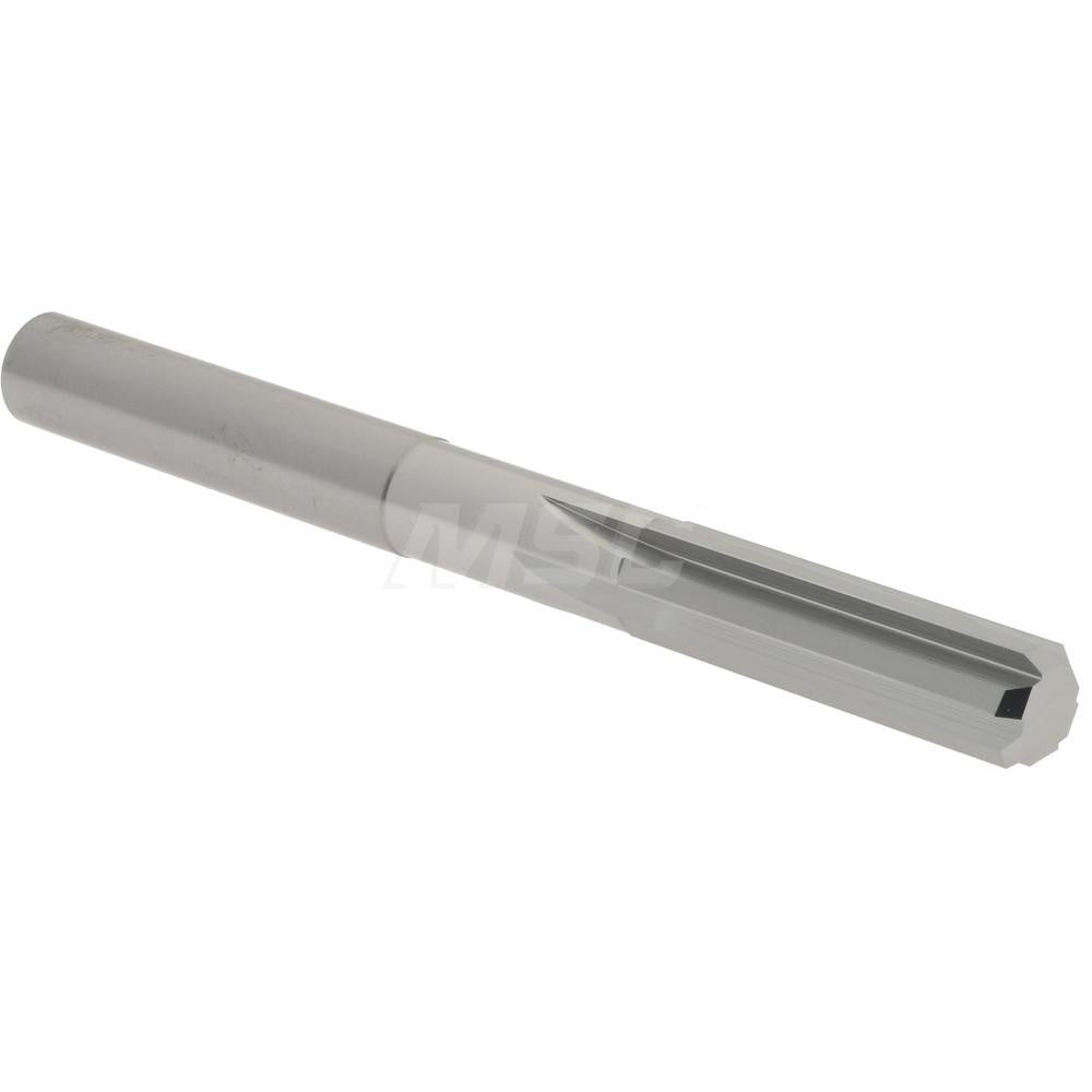 Hertel 79890000 Chucking Reamer 0.3100" Dia, 3-1/4" OAL, 1-1/8" Flute Length, Straight Flute, Straight-Cylindrical Shank, Solid Carbide