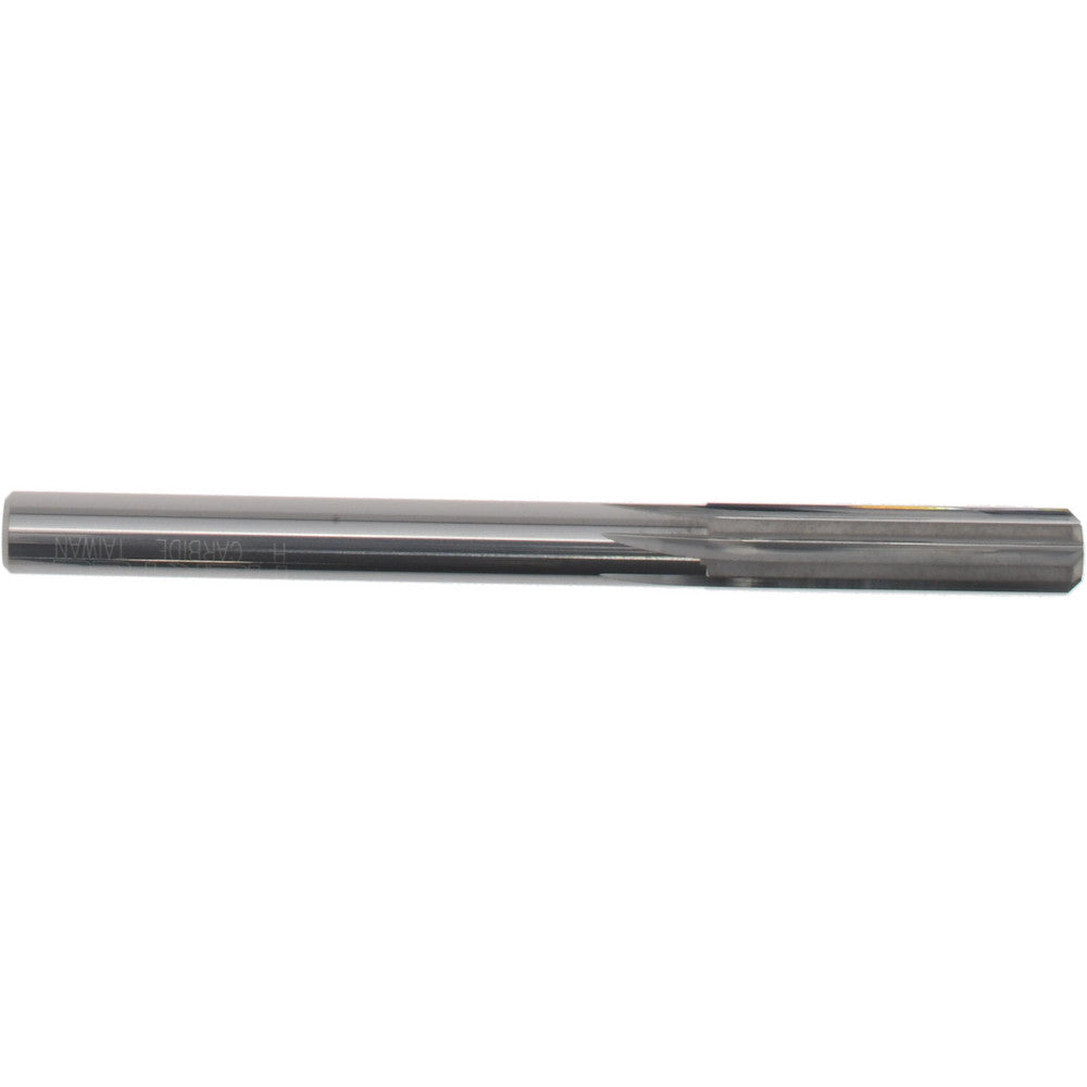 Hertel 79891057 Chucking Reamer Letter H, 3-1/4" OAL, 1-1/8" Flute Length, Straight Flute, Straight-Cylindrical Shank, Solid Carbide