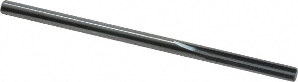 Hertel 79891222 Chucking Reamer 3 mm Dia, 2-1/4" OAL, 5/8" Flute Length, Straight Flute, Straight-Cylindrical Shank, Solid Carbide