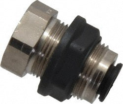 Legris 3036 56 11 Push-To-Connect Tube Fitting Female Bulkhead, 1/8" Thread, 1/4" OD