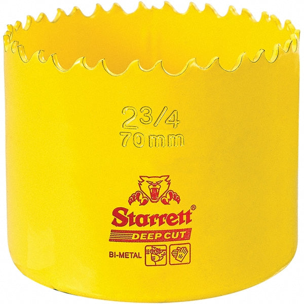 Starrett 00447 Hole Saw 2-3/4" Saw Dia, 2" Cut Depth