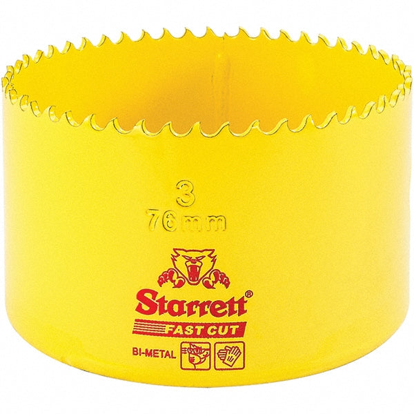 Starrett 00515 Hole Saw 3" Saw Dia, 1-5/8" Cut Depth