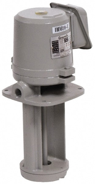 Graymills IMV25-F Immersion Pump 1/4 hp, 230/460V, 3 Phase, 3,450 RPM, Cast Iron Housing