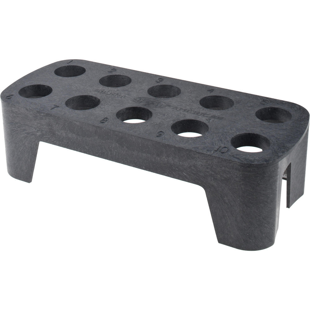 Midbury Industries, Inc CNC-40 10 Tool Capacity, Toolholder Size 40, Portable Plastic Tool Holder Rack and Tray
