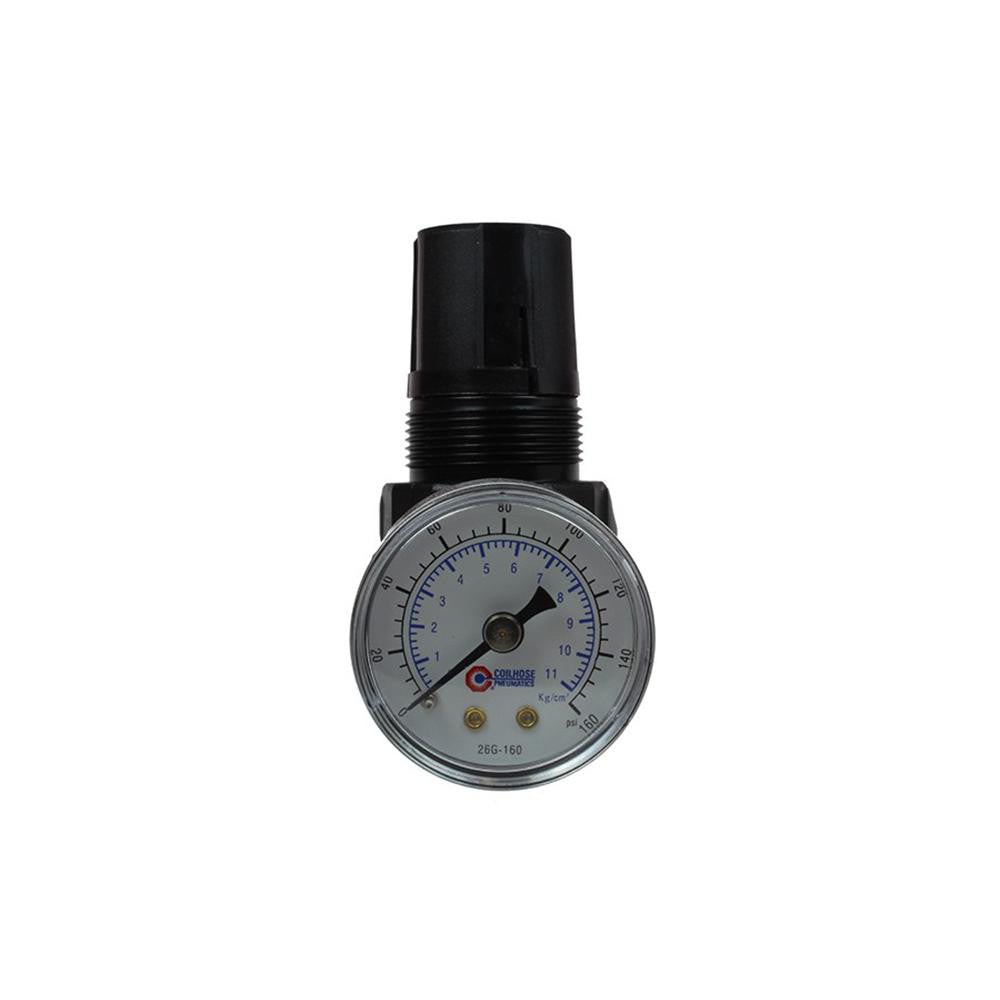 Coilhose Pneumatics MR2-GL Miniature Compressed Air Regulator 1/4" NPT