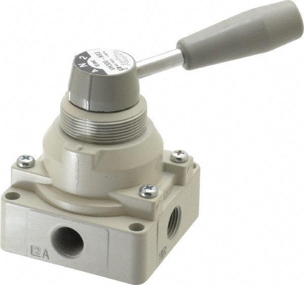 SMC Pneumatics VH300-N03 Manually Operated Valve 0.38" NPT Outlet, Rotary Lever, Rotary Lever & Manual Actuated