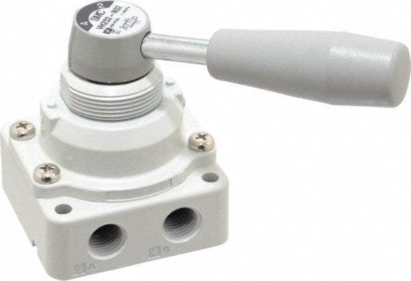 SMC Pneumatics VH202-N02 Manually Operated Valve 0.25" NPT Outlet, Rotary Lever, Rotary Lever & Manual Actuated