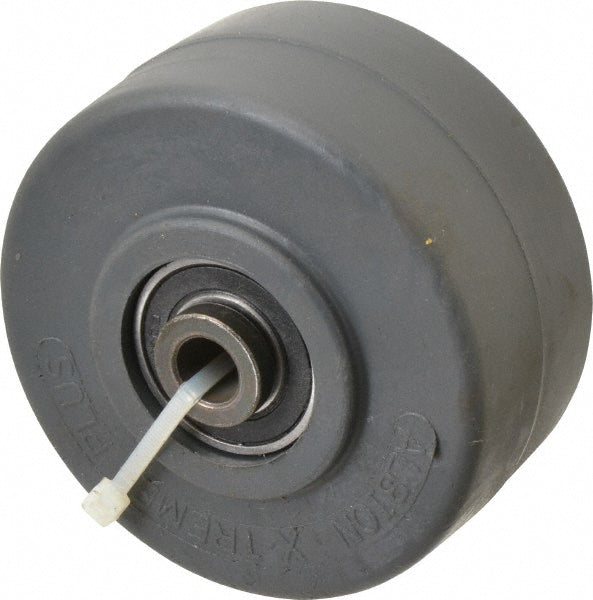 Albion XP0422808 Caster Wheel Polyurethane, 4" Dia, 2" Wide, 1/2" Axle