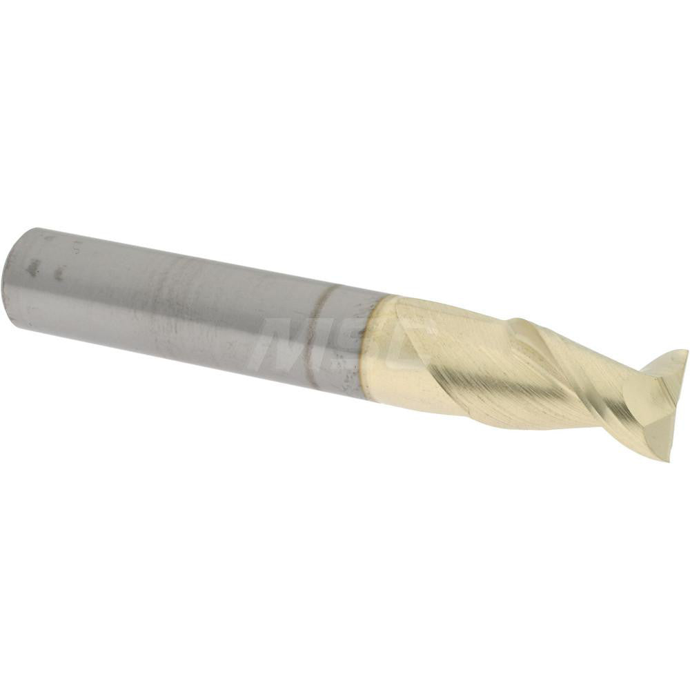 Accupro 313177 Square End Mill 3/8'' Dia, 5/8'' LOC, 3/8'' Shank Dia, 2-1/2'' OAL, 2 Flutes, Solid Carbide