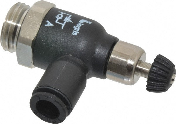 Legris 7060 06 13 Air Flow Control Valve Compact Meter Out Flow Control, Tube x BSPP, 6mm Tube OD