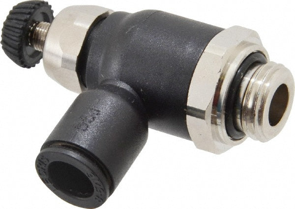 Legris 7060 08 13 Air Flow Control Valve Compact Meter Out Flow Control, Tube x BSPP, 8mm Tube OD