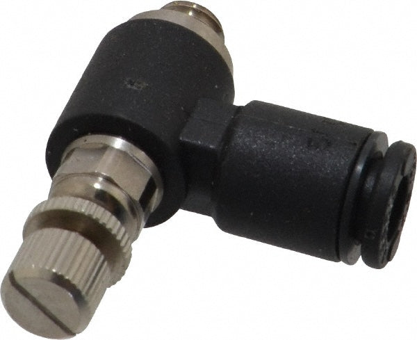 Legris 7660 04 19 Air Flow Control Valve Miniature Exhaust, Tube x BSPP, 4mm Tube OD, 145 Max psi