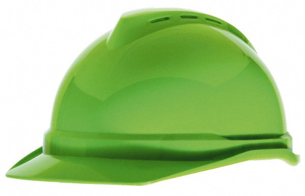 MSA 10035212 Hard Hat Impact Resistant, Vented, Type 1, Class C, 4-Point Suspension