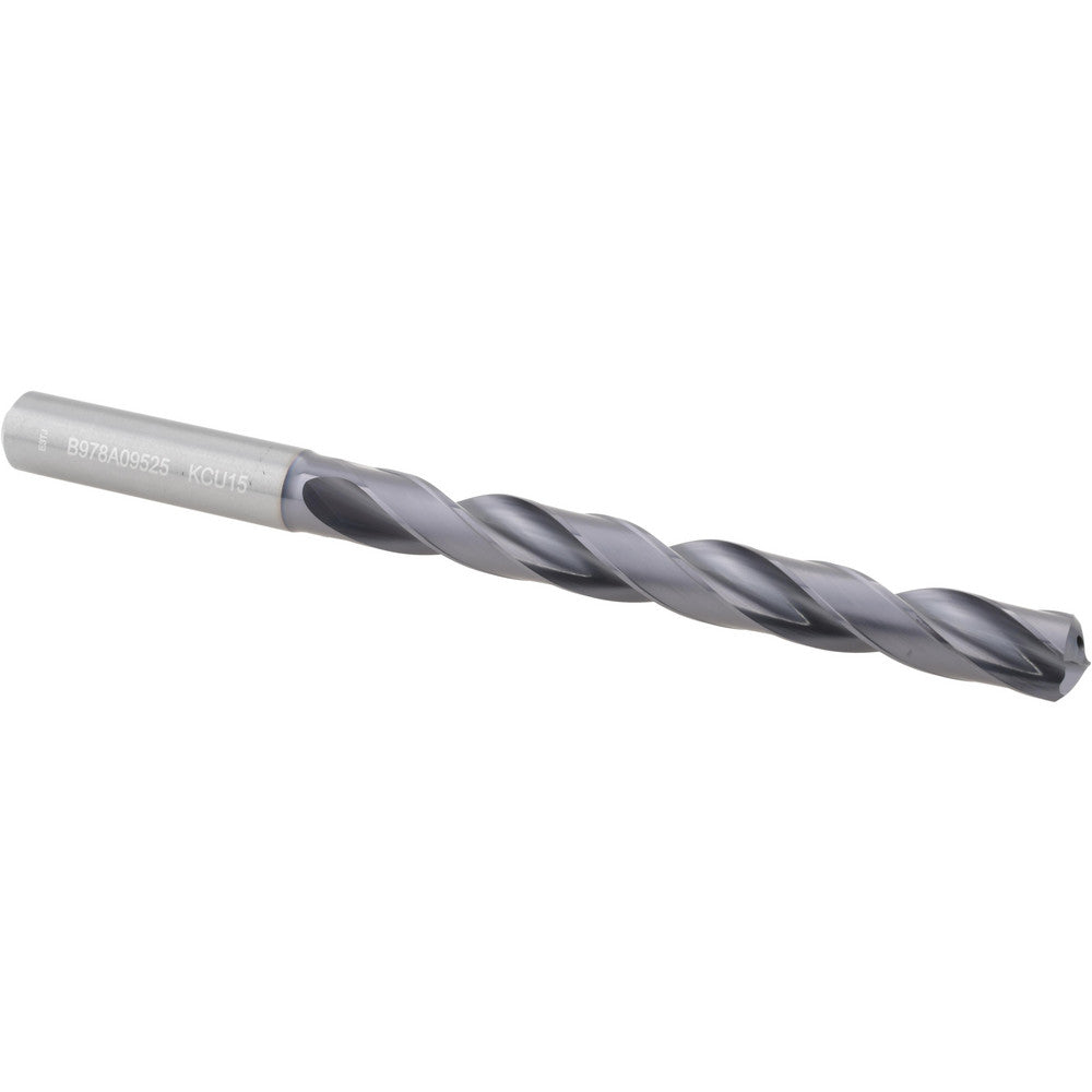 Kennametal 2658404 Taper Length Drill Bit Series B978, 3/8" Dia, 132 ° Point, Solid Carbide