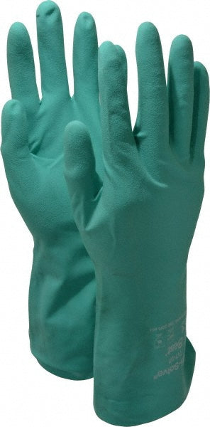 SHOWA 717-07 Chemical Resistant Gloves Small, 11 mil Thick, Nitrile, Unsupported