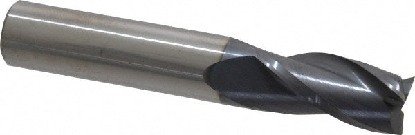 Kyocera SGS Precision Tools 30842 Square End Mill 1/2" Dia, 1" LOC, 3 Flute, Solid Carbide