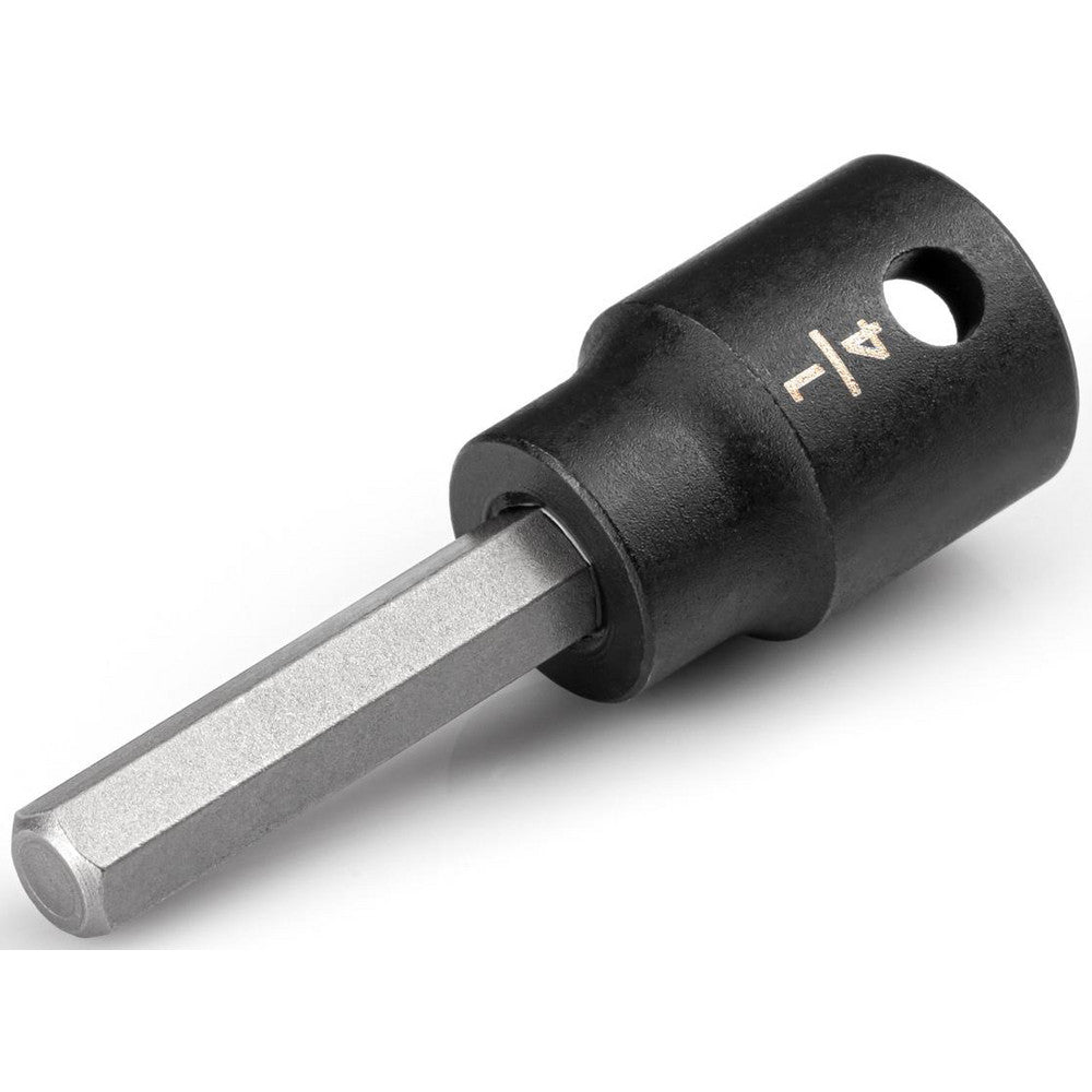 Tekton SIB12206 Impact Hex & Torx Bit Sockets Drive Size (Inch) 3/8 Hex Size (Inch) 1/4 Bit Length (Decimal Inch) 1.16 Overall Length (Decimal Inch) 2.2200 Material Steel Finish Manganese Phosphate