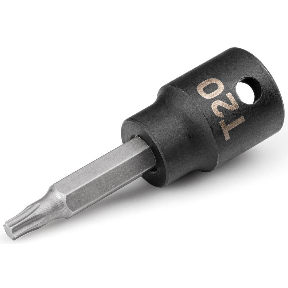 Tekton SIB14220 Impact Hex & Torx Bit Sockets Drive Size (Inch) 3/8 Torx Size T20 Bit Length (Decimal Inch) 1.16 Overall Length 2.22in Overall Length (Inch) 2-1/4 Material Steel