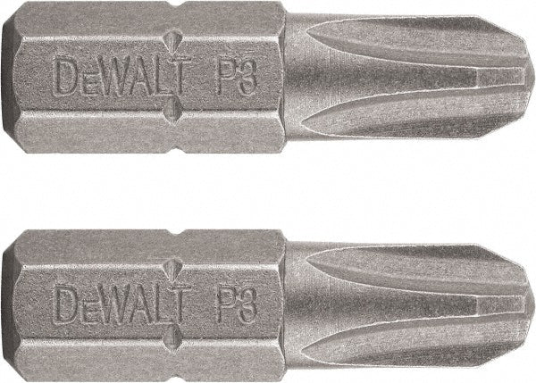 DeWALT DW2003 Phillips Screwdriver Insert Bit #3 Point, 1/4" Drive, 1" OAL