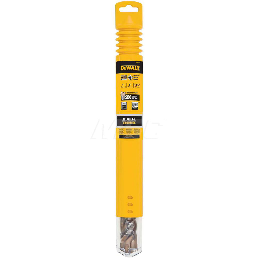 DeWALT DW5818 1" Diam, SDS-Max Shank, Carbide-Tipped Rotary & Hammer Drill Bit