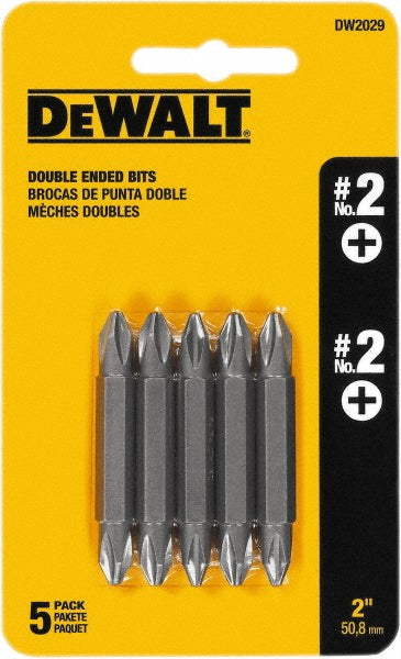 DeWALT DW2029 Phillips Screwdriver Insert Bit #2 Point, 1/4" Drive, 2" OAL