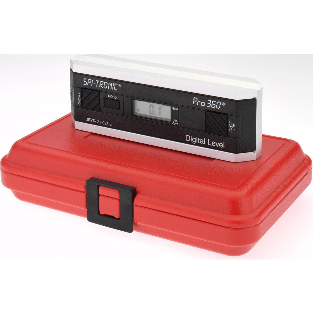 SPI 31-038-3 Combination Protractor & Inclinometer 0.10 ° Resolution, Digital