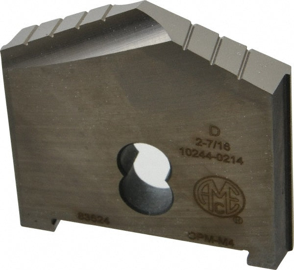 Allied Machine and Engineering 10244-0214 Spade Drill Insert 2-7/16" Dia, Seat Size D, Powdered Metal, 130 deg Point