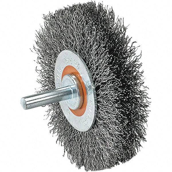 WALTER Surface Technologies 13C120 Wheel Brush 2" Wheel Dia, Crimped