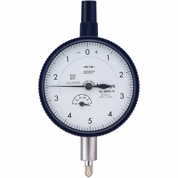 Mitutoyo 2805AB-10 Dial Drop Indicator 0.0500" Max Measurement, 0-5-0 Dial Reading, 0.000100" Accuracy