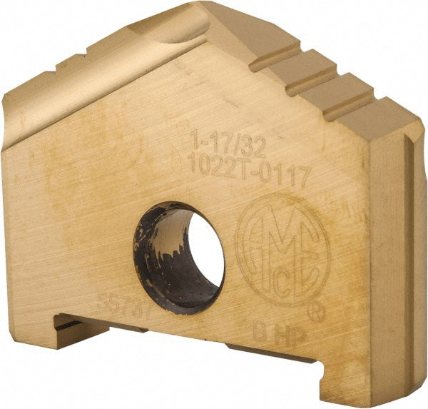 Allied Machine and Engineering 1022T-0117 Spade Drill Insert 1-17/32" Dia, Seat Size B, High Speed Steel, 130 deg Point