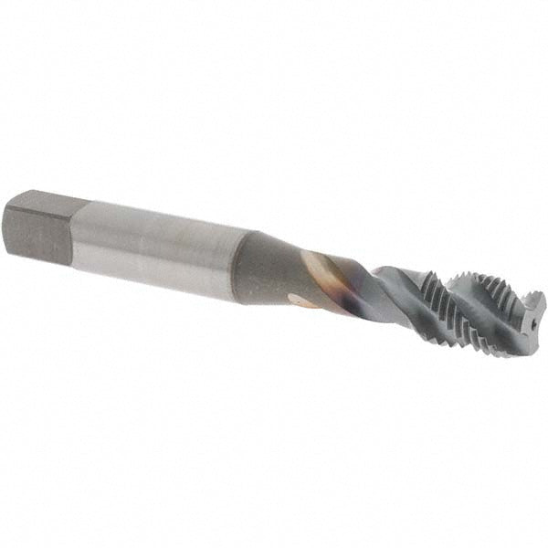 OSG 1733108 Spiral Flute Tap 3/8-24 UNF, 3 Flutes, Modified Bottoming, 3B Class of Fit, Vanadium High Speed Steel, TICN Coated