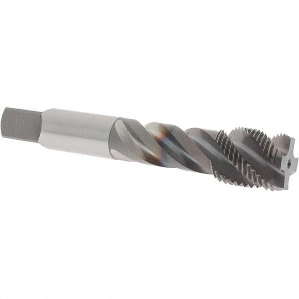 OSG 1733908 Spiral Flute Tap 3/4-16 UNF, 4 Flutes, Modified Bottoming, 3B Class of Fit, Vanadium High Speed Steel, TICN Coated