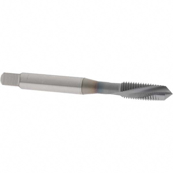OSG 1305900608 Spiral Flute Tap 1/4-28, UNF, 2 Flute, Plug Chamfer, 3B Class of Fit, Vanadium High-Speed Steel, TiCN Finish