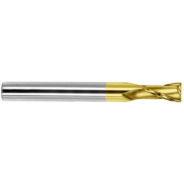 Kyocera SGS Precision Tools 32270 Square End Mill 1/8" Dia, 3/8" LOC, 2 Flute, Solid Carbide