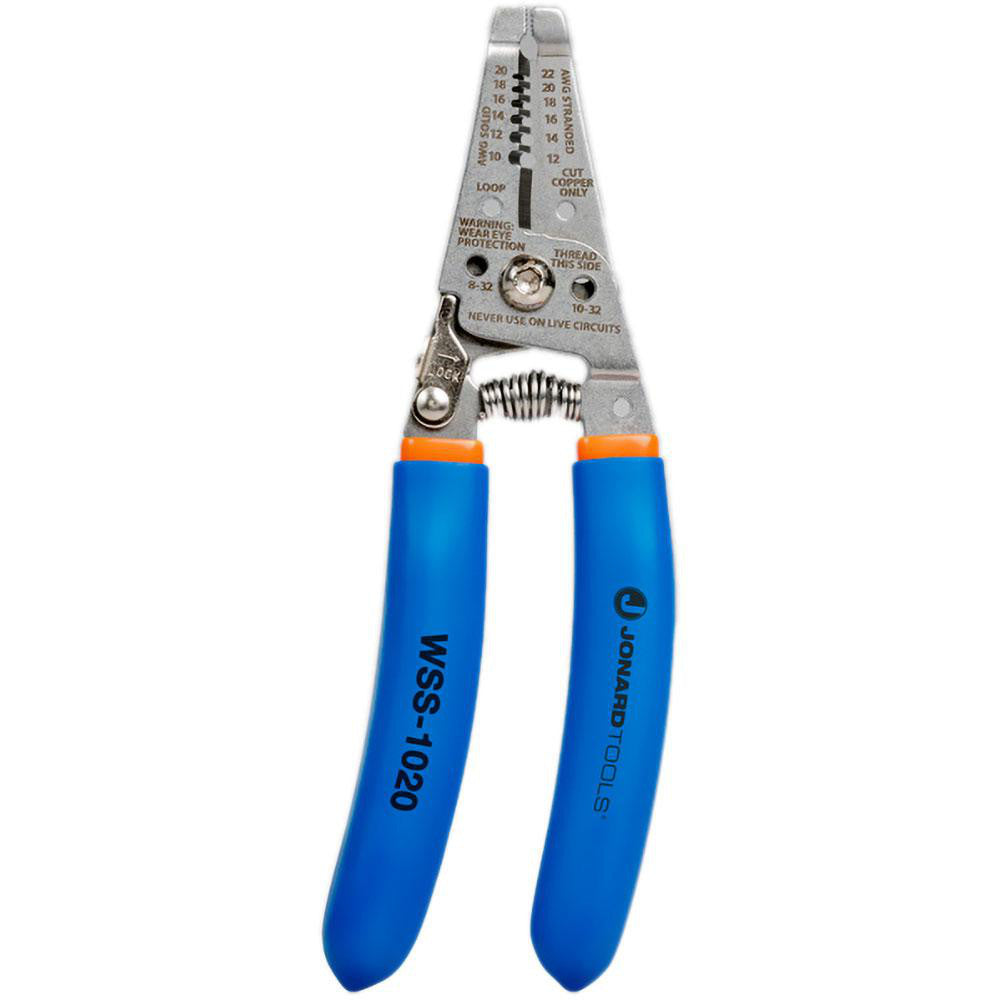 Jonard Tools WSS-1020 Wire & Cable Strippers Maximum Capacity 22 AWG Type Curved Wire Stripper Minimum Wire Gauge 10 AWG Insulated No Maximum Strip Length (Decimal Inch) 0.1023 Wire Type AWG