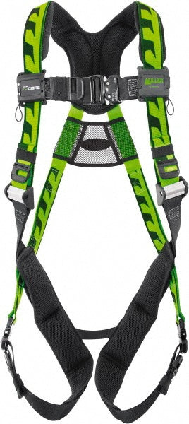Miller ACA-QC/UGN Fall Protection Harnesses 400 Lb, AirCore Single D-ring Style, Size Universal, Polyester