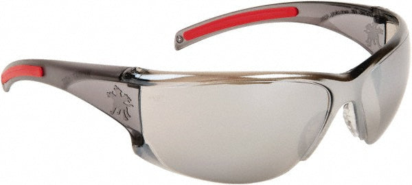 MCR Safety HK117 Safety Glasses Scratch-Resistant, Polycarbonate, Silver Mirror Lenses, Full-Framed