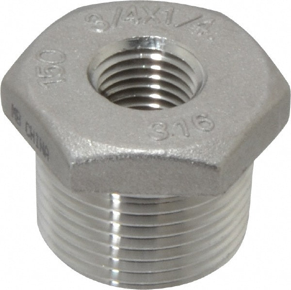 Merit Brass K614-1204 Pipe Bushing 3/4 x 1/4", 316 Stainless Steel