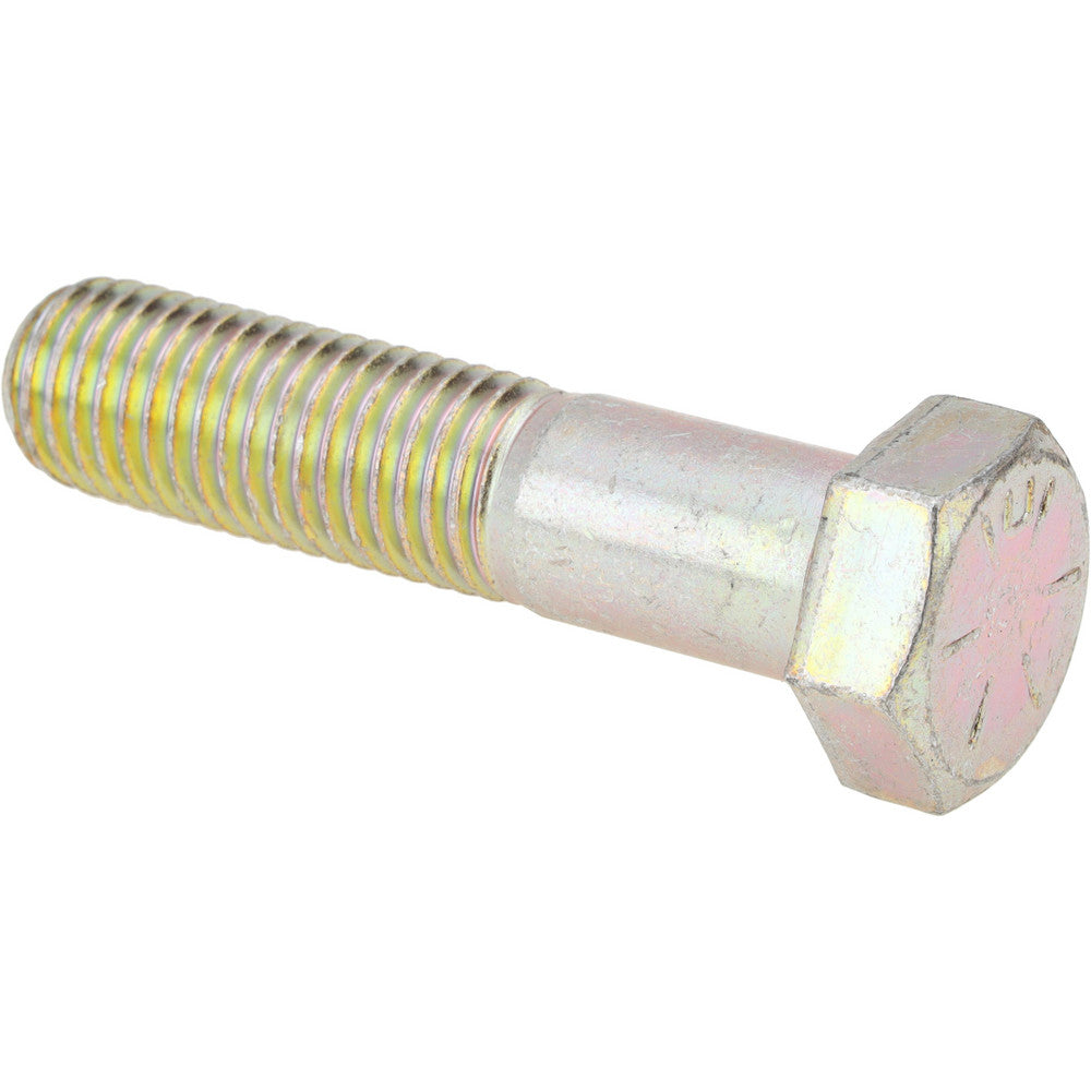 Value Collection 39177 Hex Head Cap Screw 3/4-10 x 3-1/4", Grade 8 Steel, Zinc Yellow Dichromate Finish