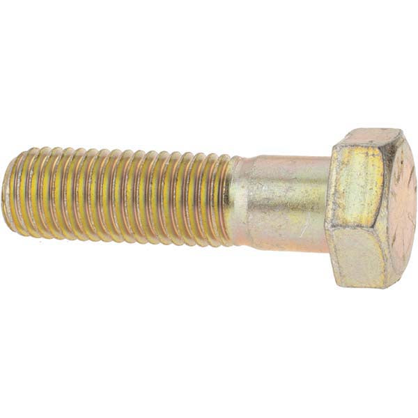 Value Collection 39175 Hex Head Cap Screw 3/4-10 x 2-3/4", Grade 8 Steel, Zinc Yellow Dichromate Finish