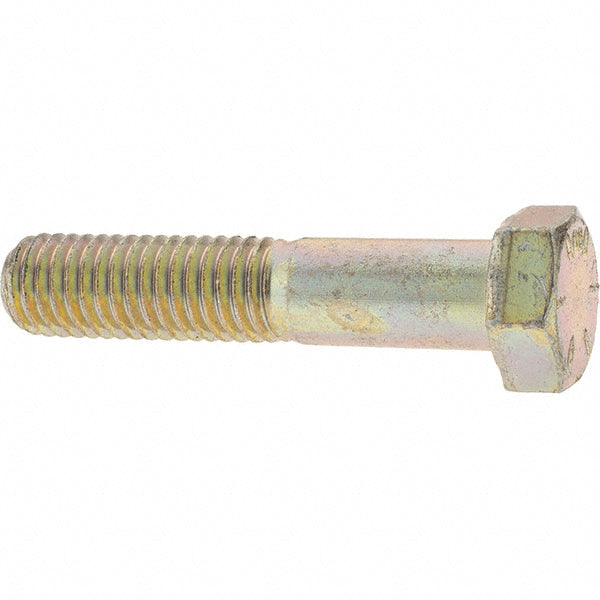 Value Collection 39110 Hex Head Cap Screw 1/2-13 x 2-1/2", Grade 8 Steel, Zinc Yellow Dichromate Finish